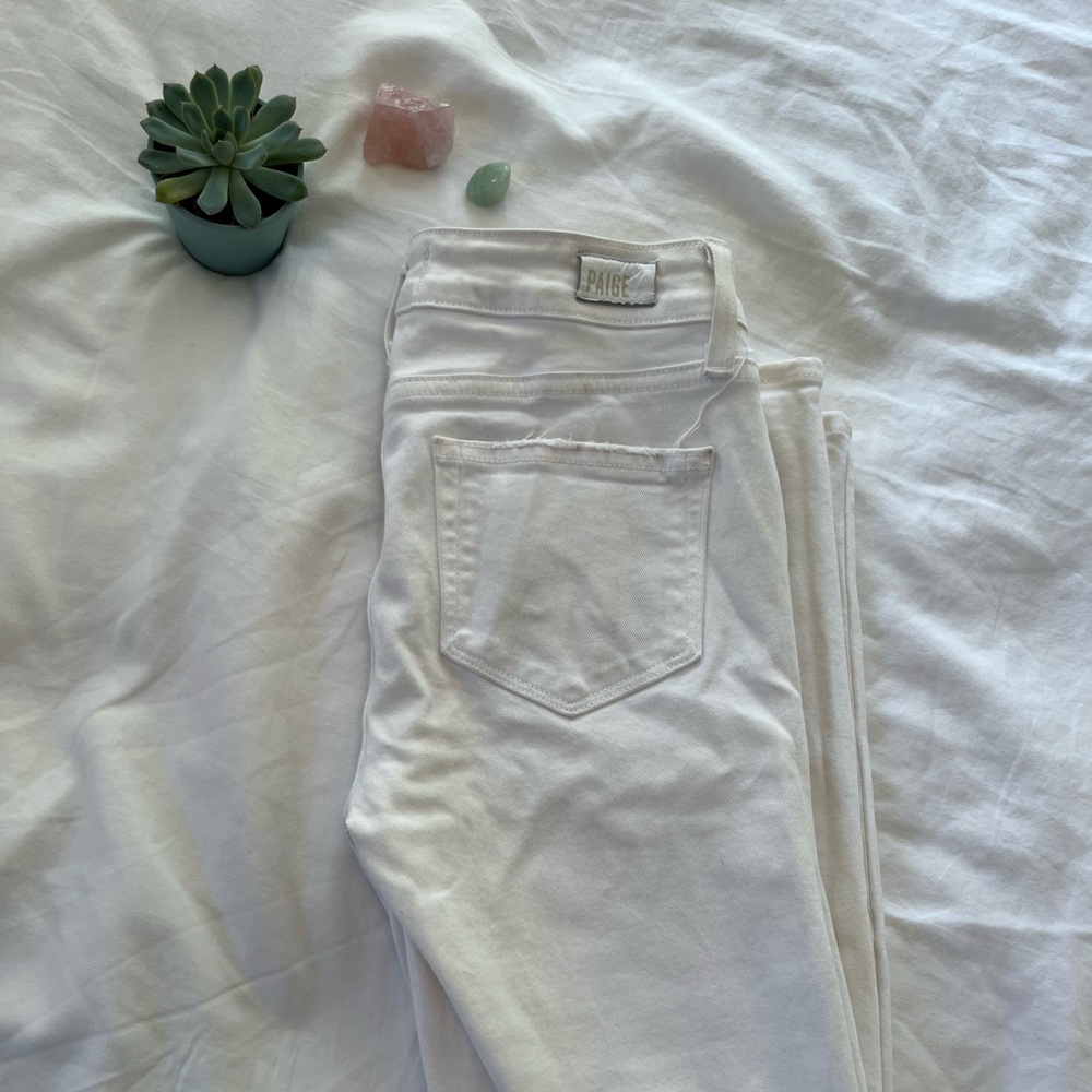 Paige White Verdugo Ripped Jeans